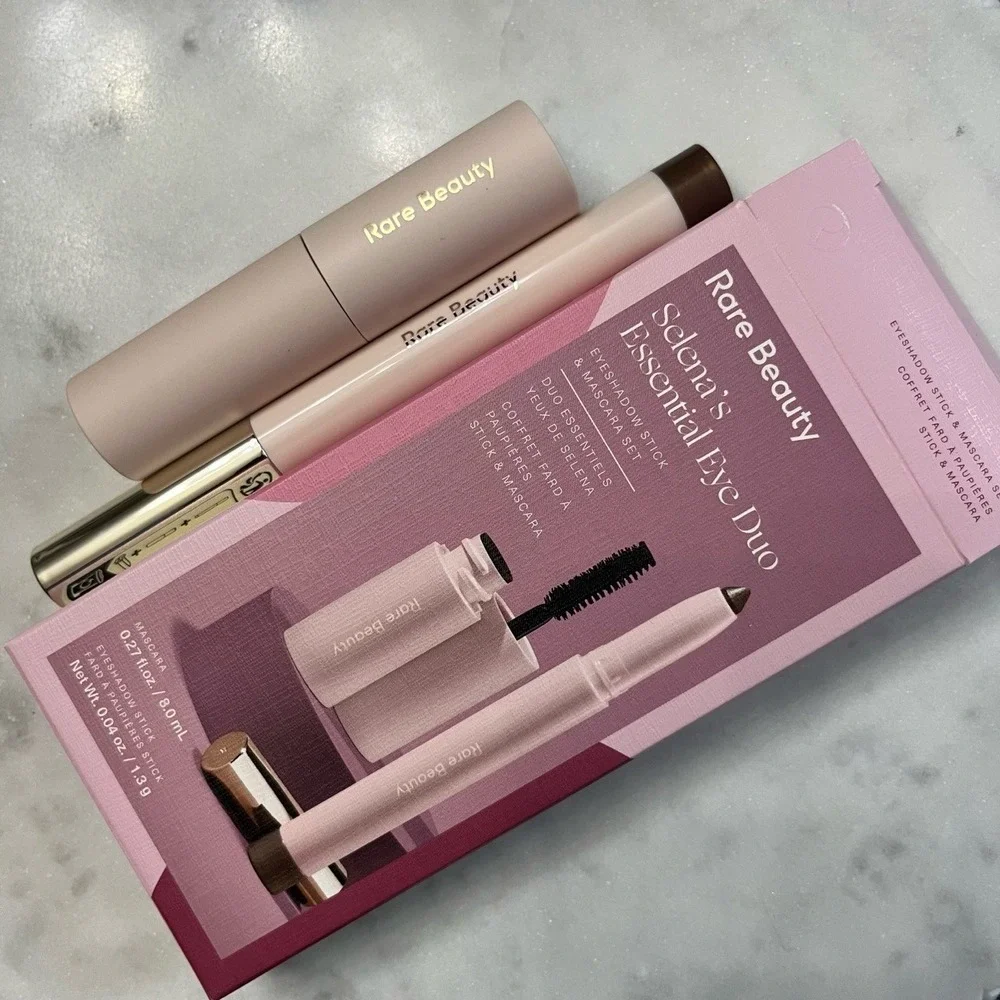 Rare Beauty Essential Eye Duo Set Eyeshadow Stick Mascara Makeup New Box 2 Piece